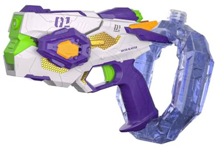 GMBYLBY Elektrisches Wasserpistolenspielzeug mit großer Kapazität, automatischem Schnellfeuer und leuchtendem Design für Strand und Poolspiele Freien Mechanische Wasserpistolen