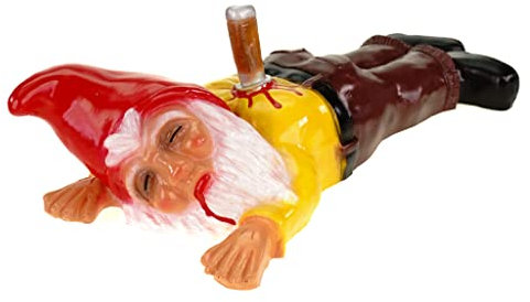 Nain de jardin erstochen en PVC résistant aux chocs Nain – Figurine Fabriqué en Allemagne Chemise Jaune