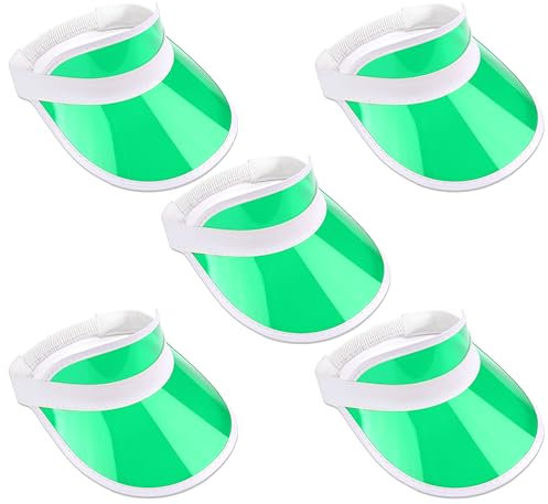 The Glowhouse - Sonnenvisiere - Premium-Qualität - 5 Stück - Grün - Einheitsgröße