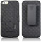 Designed for iPhone SE 2016 (1-st Gen) / 5 / 5s [NOT for SE2020] Case with Belt Clip Holster - Kickstand Cover Phone Case - Black