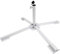 Aurora Store Base Pieghevole per Ombrellone a Palo Centrale Stand Treppiede Supporto in Metallo Colore Bianco Adatto per Ombrelloni di 34/38 mm Dimensioni Aperto 84 x 84 x 30 cm