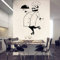 wZUN Küche Vinyl Wandkunst Aufkleber entfernbare Wandtattoos Vinyl Künstler Home Decoration Wandbild 69x99cm