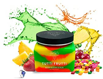 Diamond Empire Tutti Frutti Körper-Zucker-Peeling mit Überraschungsschmuck im Inneren, Ring P/Q