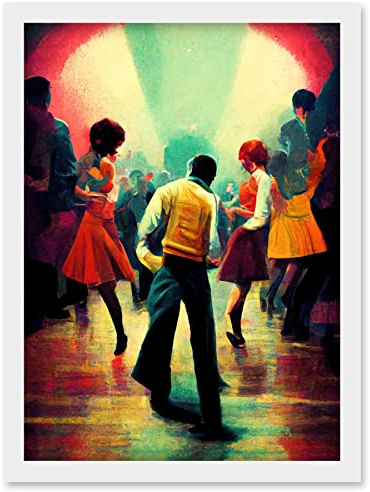 Doppelganger33 LTD Northern Soul Music Retro Sixties Artwork Framed Wall Art Print A4