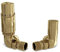 UK Radiators Polished Brass Thermostatic Radiator Valve 15mm Corner Lockshield Valve in Polished Brass Color and Polished Finish - Classy and Modern Design 1/2 x 15mm Corner Radiator Valve