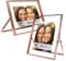 BSRHOME 5x7 Floating Picture Frames Rose Gold Set of 2, 7x9 Photo Frames with Real Double Glass, Metal Frame Tabletop Display (Vertical or Horizontal)