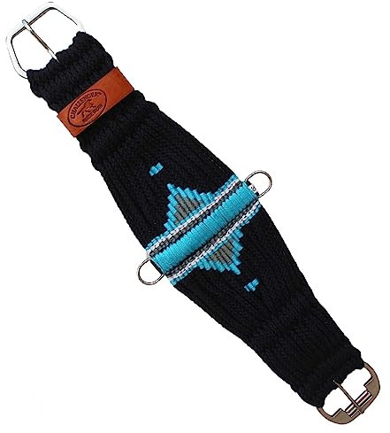 CHALLENGER Westerngurt, 25 Stränge, Wolle, doppelt gewebt, Aztekenmuster, 86,4 cm, Türkis 97128-34