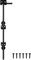 Uxcell 18 Cane Bolt Gate Drop Rod for Wood Fence, Iron Gate Hardware Ground Latch for Wooden Fence and Holding Door, Metal Fence Gate with Black Finish