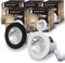SINCELIGHT LED MINI Einbaustrahler, Kleines Downlight für 35-40mm Deckenloch, Schrank, Vitrine, MR11 Ersatz, Weißer/Schwarzer Ring Austauschbar, IP65 Wasserdicht, Neutralweiß 4000K, RA≈92, 5er-Pack