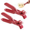 2Pcs Anti Scalding Clip for Air Fryer, Hot Bowl Dish Plate Gripper Pot Dish Pan Clips Tongs Clamp Holder, Silicone Anti-Scalding Hot Plate Tongs Bowl Clips, Microwave, Oven, Air Fryer