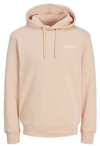 JACK & JONES Hood Jjbeau Sweat à Capuche, Peach Parfait, M Homme