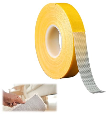 Matttejp 20 m × 3 cm mattläggningstejp extra stark självhäftande dubbelsidig tejp nano tejp matta tejp utan rester matttejp dubbelsidig för läggning matta