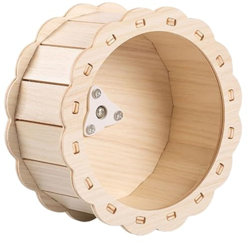 Holz Sonnenblumen Laufrad 1 Stück, für Hamster Leise Trainingsrolle