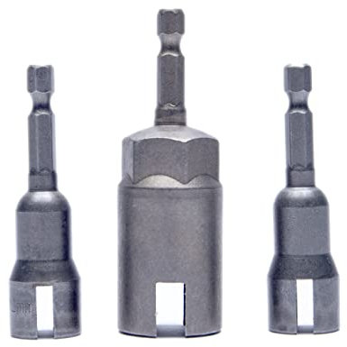 PANOVOS 1pc Power Wing Nut Driver Set,Slot Wing nuts Drill Bit Socket Wrenches Tools Set,1/4 Hex Shank Drills Bits for Panel Nuts screws eye hook bolt