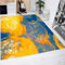 Teppich Blumen Gelbe PVC verschiedene Maßnahmen | Teppichboden PVC | Boden vinilico | Zuhause 95 x 120 cm