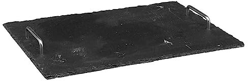 Secret de Gourmet - Schiefer tablett 30x40 - Schieferplatte, Maße L. 40 x l. 30 x H. 4 cm
