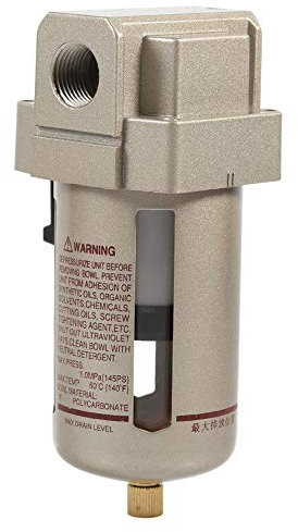 Compressore del Filtro dell'Aria da 1/2 '', Filtro della Linea dell'Aria di Aramox, Accessori del Regolatore del Separatore di Condensa di Umidità dell'Acqua in Lega di Alluminio