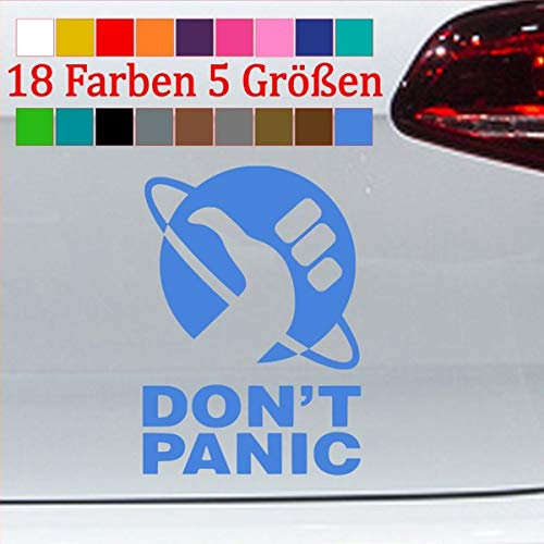 generisch Don´t Panic Sticker Autoaufkleber Save The World Friday for Future Greta 98-Enzian 8,5x6cm