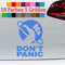 generisch Don´t Panic Sticker Autoaufkleber Save The World Friday for Future Greta 98-Enzian 8,5x6cm