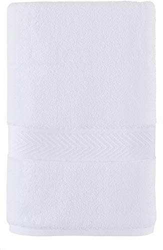 Tommy Hilfiger Serviette de Toilette Moderne américaine, 40,6 x 66 cm, 100% Coton 574 g/m² (Blanc Vif)