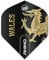 WINMAU Rhino Country Flag Design Dart Flights - 1 set per pack (3 flights per pack) (Wales)