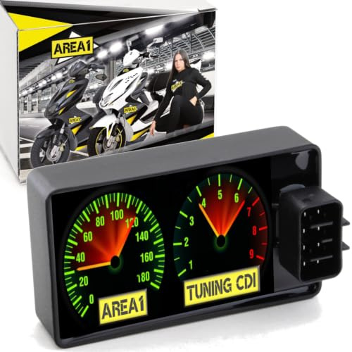 Area1 Tuning CDI Zündbox für 50ccm 4Takt kompatibel mit Kymco Agility 50 RS/City/MMC, Super 8, Vitality, Yager GT, Sento 50, DJ 50 S, Filly, Like 50, Movie XL 125, People (S) 50/125/150 (CDI Typ2)