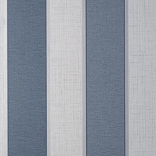 Fine Decor Larson Stripe Navy/Silver