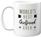 Anniversary Mugs for Her - Worlds Best Girlfriend Ever Mug - Girlfriends Birthday Gifts, Valentines Day Present, Gift Ideas for Women, 11oz Ceramic Dishwasher Microwave Safe Coffee Mugs Cup
