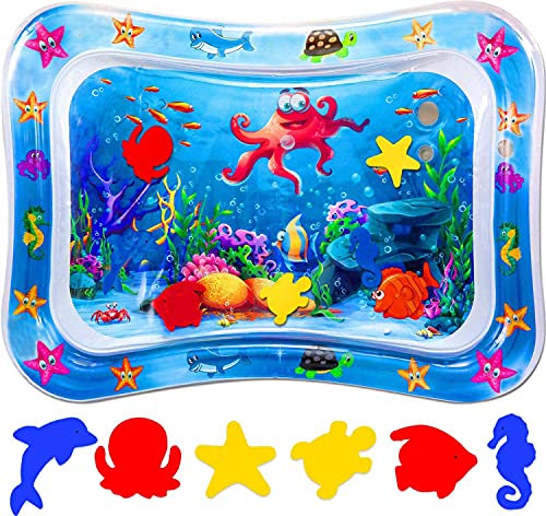 Wassermatte-Baby Wasser-Spielmatte, Baby-Spielzeug und Kleinkind-Unterhaltung, verwendet für das Wachstum des Gehirns von Jungen und Mädchen, geeignet für 3-12 Monate BPA-freies Babyspielzeug