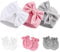DRESHOW Neugeborenes Baby Mütze Hut und Handschuhe Set Beanie Bekleidung Unisex Infant Hut Kindergarten Mütze Baby Jungen Mädchen 0-6 Monate