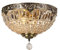 FIRVRE 2-Light Kristall Kronleuchter Deckenleuchte Retro Deckenlampe Vintage Charming Royal Empire Stil Hängeleuchte Lüster Lichter für Wohnzimmer Schlafzimmer Esszimmer Kirche Esszimmer Hotel