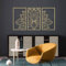 Resama 3 Pcs Lotusblume Wandkunst Dekor Metall Mandala Wanddekoration Einzigartige Lotusblume Wandkunst für Wohnzimmer, Schlafzimmer, Büro und Yoga Raum hängende Dekoration (Gold, groß)