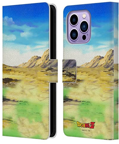 Head Case Designs Officially Licensed Dragon Ball Z Piccolo Saiyan Arc Characters Leather Wallet Case Compatible With Apple iPhone 14 Pro Max
