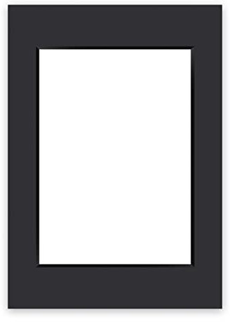 nielsen Conservation Passepartout Karton 1,5 mm | Außenformat 59,4x84,1 cm (DIN A1) für Bildformat 42x59,4 cm (DIN A2) | Schwarz | glatte Oberfläche