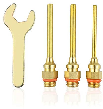 Ensemble de clés à pistolet à colle, 70 mm en laiton, 3 tailles, embout interchangeable avec clé de rechange pour bricolage et réparation