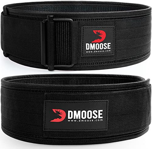 Dmoose Gewichthebergürtel, 4 Autolock Nylon Gürtel, Functional Training Bodybuilding Fitness Gürtel Für Kraftraining, Powerlifting, Weightlifting Belt, Back Support Männer Damen