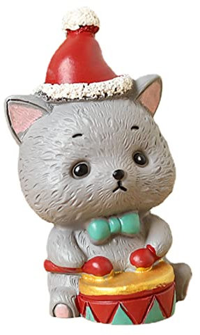 Miniatur Weihnachtsfiguren - Weihnachten Miniaturen zum Basteln | Weihnachtsmann Weihnachtsbaum Rentier Tier Figuren Dekoration zum Basteln, Schneekugeln Dekor