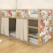 WANDKIND Aufkleber für IKEA KURA Kinderbett Hochbett Klebefolie Möbelfolie Sticker Kinderzimmer Blumen (Möbel nicht inklusive) IKB506 (5 Sticker Set)