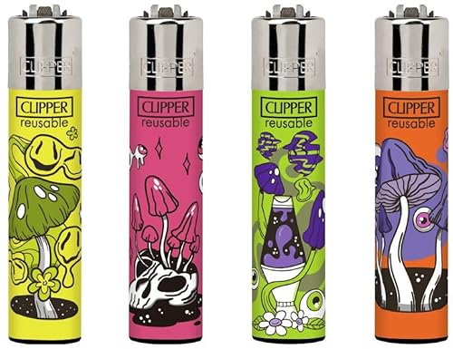 Clipper Feuerzeug 4er Set: (Melting Psycho)