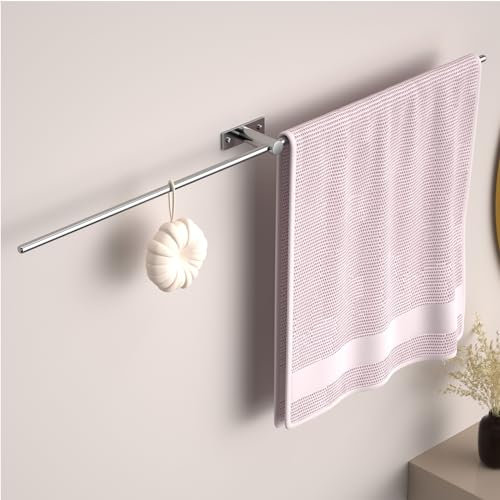 DDS-DUDES Bathroom Towel Bar, 29 Inch Towel Racks for Bathroom Wall Mounted, Heavy Duty Kitchen Hand Towel Hanger Holder Organizer, Modern Stainless Steel Towel Rod