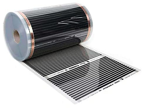 Tapis Chauffant au Sol Chauffage à Film Infrarouge lointain de qualité supérieure Facile à Installer Carreaux stratifiés Prix du Sol en Bois pour 1 m² (Size : Width-50cm)