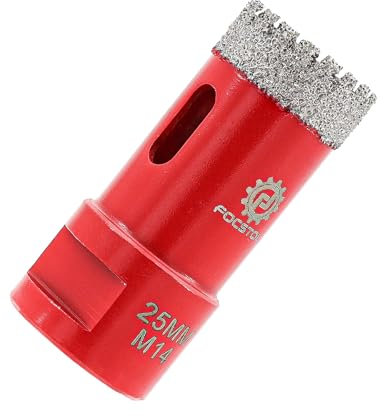 Foret Diamant Carrelage 25mm - FOCSTOL Scie Cloche Diamant pour Porcelaine Céramique Carrelage Marbre Granit M14 Filetage pour Meuleuse d'Angle