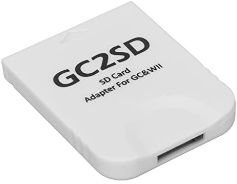 GC2SD Adattatore Premium Micro S Orage Card per Wii, Lettore Plug and Play Adattatori Professionali Porabili Console di Gioco GC Ransparen Key SD Memory S Ick Conver Er (WHITE)