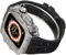 EZZON Robustes RM-Titan-Uhrengehäuse, Gummiband, für Apple Watch Ultra 2, 49 mm, 45 mm, 44 mm, Herren-Sportuhrenarmband, klare Lünette, Edelstahl-Gehäuse, für iWatch 9/8/7/6/5/4/SE Zubehör, 44MM,
