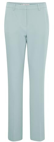 ICHI IHLEXI PA Damen Stoffhose Hose mit Eingrifftaschen Gürtelschlaufen Bügelfalten elastisch Regular fit