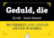 Gutsch Verlag Gelbe Postkarte mit Spruch 'Geduld, die - Die Fähigkeit, ganz langsam wütend zu werden' - Lustige Geschenkidee, Humorvolle Karten, Witzige Sprüche für Freunde