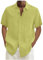 Generic Shirt Manche Courtes Homme Chemise Slim Fit Homme Vetement Homme T-Shirts À Manches Courte Homme Chemise sans Repassage Homme Chemisette Lin Homme Tenue De Plage Homme Chemise Jaune 4XL