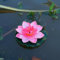 Künstliche schwimmende Schaumstoff-Lotusblume mit Seerosen-Pad, künstliche Teichpflanzen, Ornamente, künstliche Lotusblume für Garten, Teich, Aquarium und Schwimmbad, Dekoration (Hellrosa)