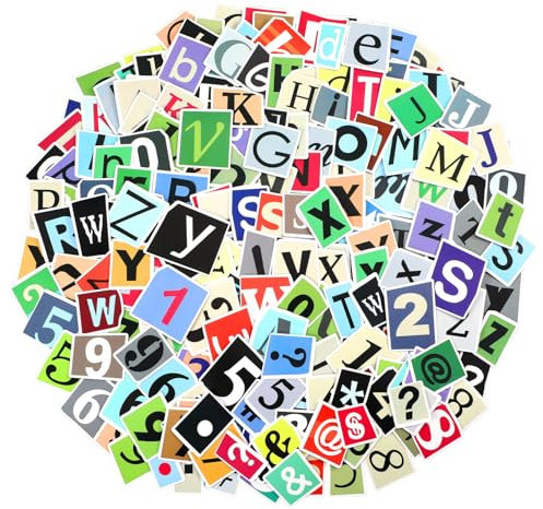 200 Stück Buchstaben zum Aufkleben Selbstklebende Klebebuchstaben Aufkleber Bunt Zahlen Sticker Buchstaben Aufkleber Briefkasten Wasserfest A-Z Buchstabenaufkleber und 0–9 Zahlenaufkleber