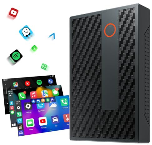 CarPlay Wireless Adapter, YouTube Netflix Android Auto Wireless CarPlay, 2+32G Äpfel CarPlay Dongle Convert Factory Wired CarPlay to Wireless